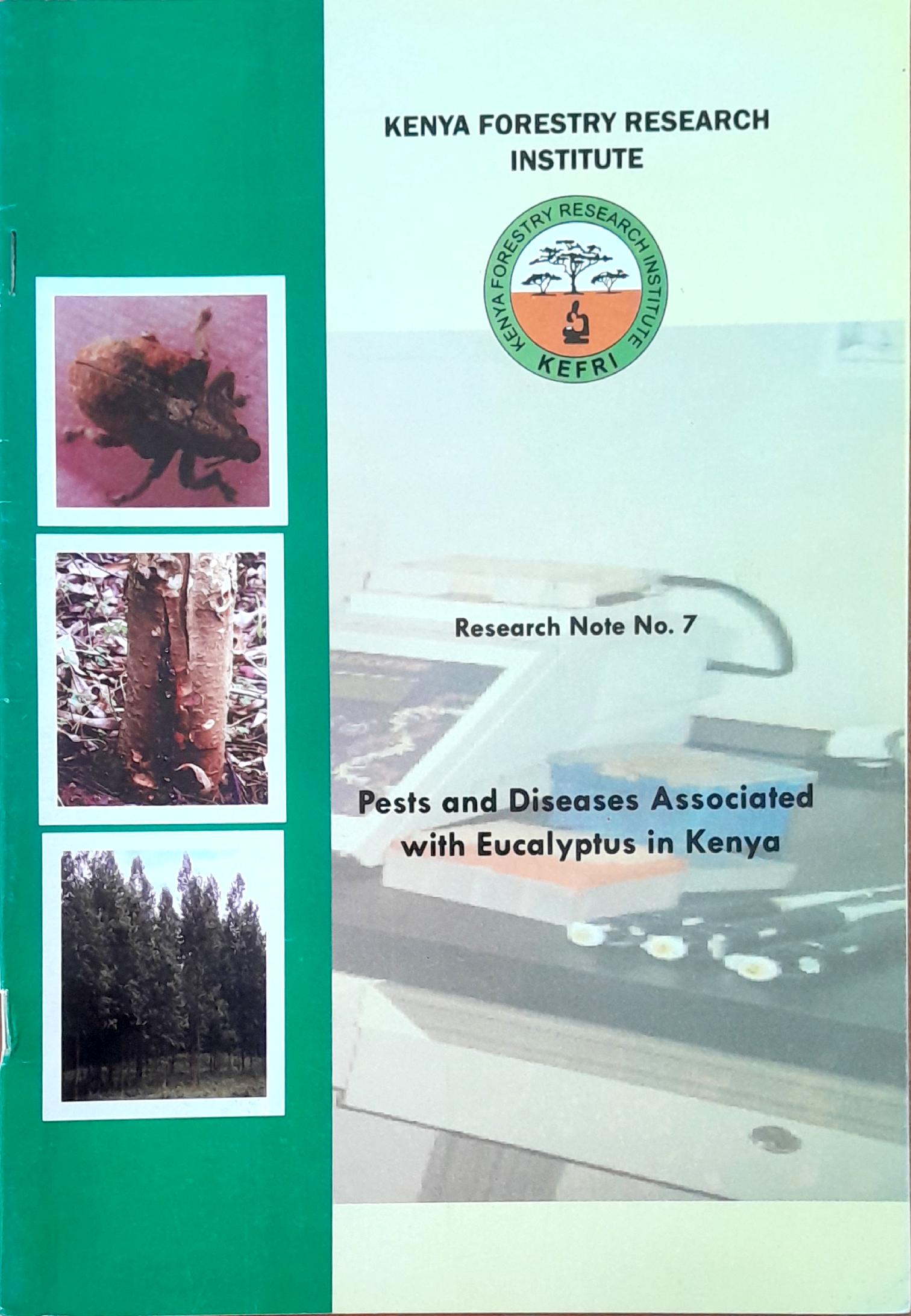 Pests and diseases associated with Eucalyptus in Kenya